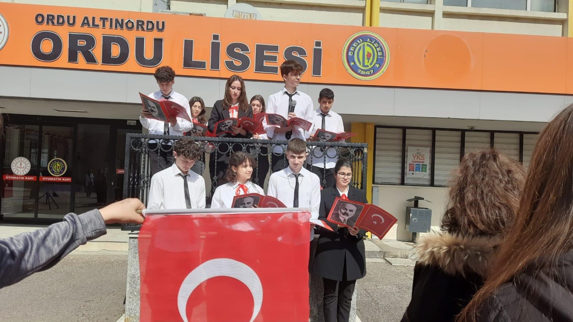 12 Mart İstiklal Marşı'nın Kabulü ve Mehmet Akif Ersoy'u Anma Günü Okul Programı